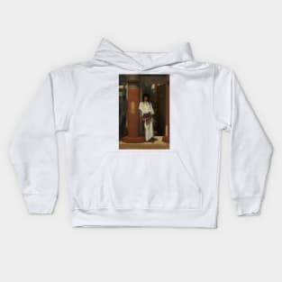 An Egyptian in a Doorway by Lawrence Alma-Tadema Kids Hoodie